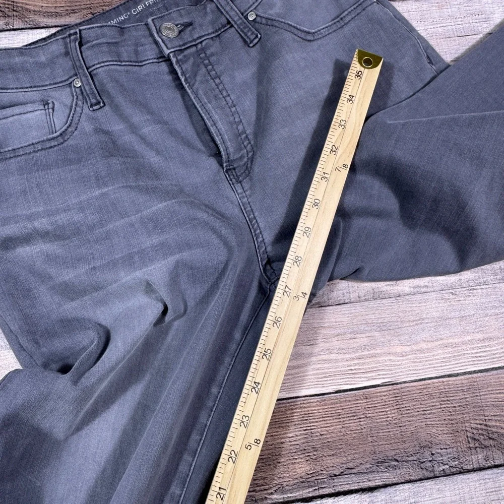 Chicos So Slimming Girlfriend Slim Leg Ankle Jeans Grey Size 1R‎ US 8R Stretch